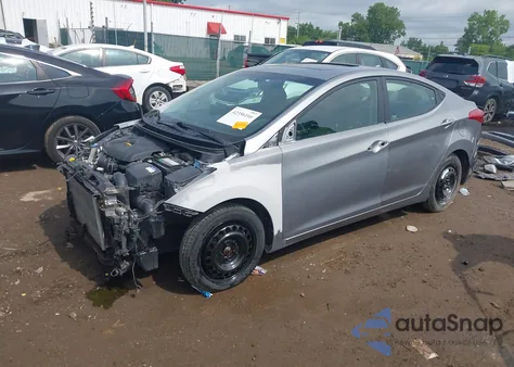 2012 Hyundai Elantra Limited (Ulsan Plant) from USA, damaged, VIN KMHDH4AE8CU373419